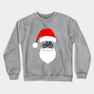 Santa Cycling Merry Bikemas Crewneck Sweatshirt